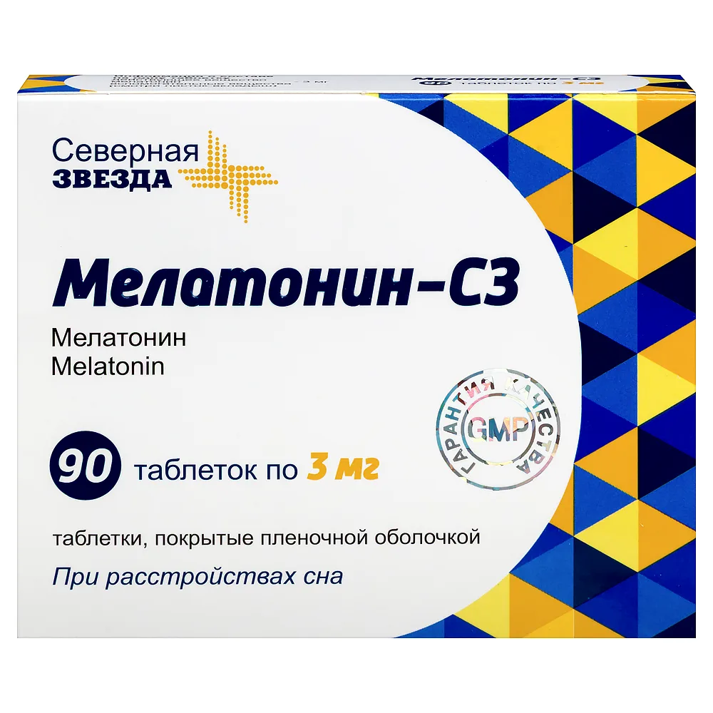 Melatonin-CZ 3 mg 90 coated tablets