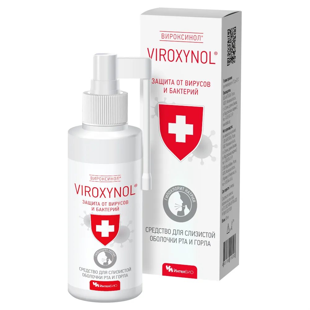 Viroxynol 100 ml bottle oral and throat mucosa solution