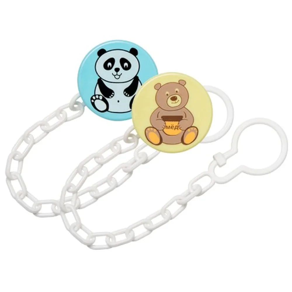 Kurnosiki pacifier clip with chain bear/type 1/