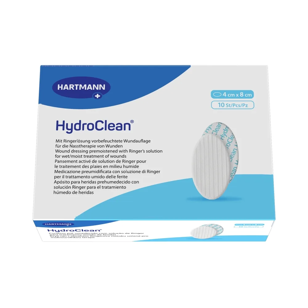 Hydroclean Sterile Hydroactive Dressing for Wound Healing in Moist Environment 4 cm x 8 cm 10 pcs.