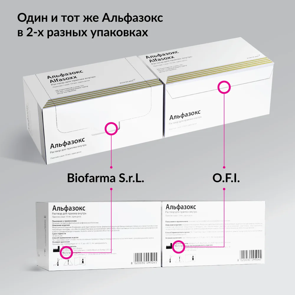 Alfazox solution for oral use 10 ml 20 pcs sachet