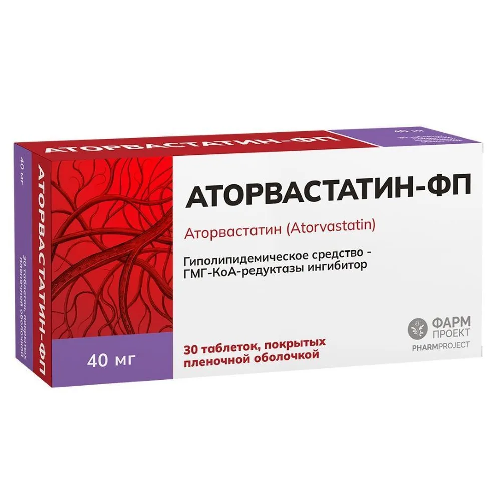Atorvastatin-FP 40 mg 30 tablets, film-coated