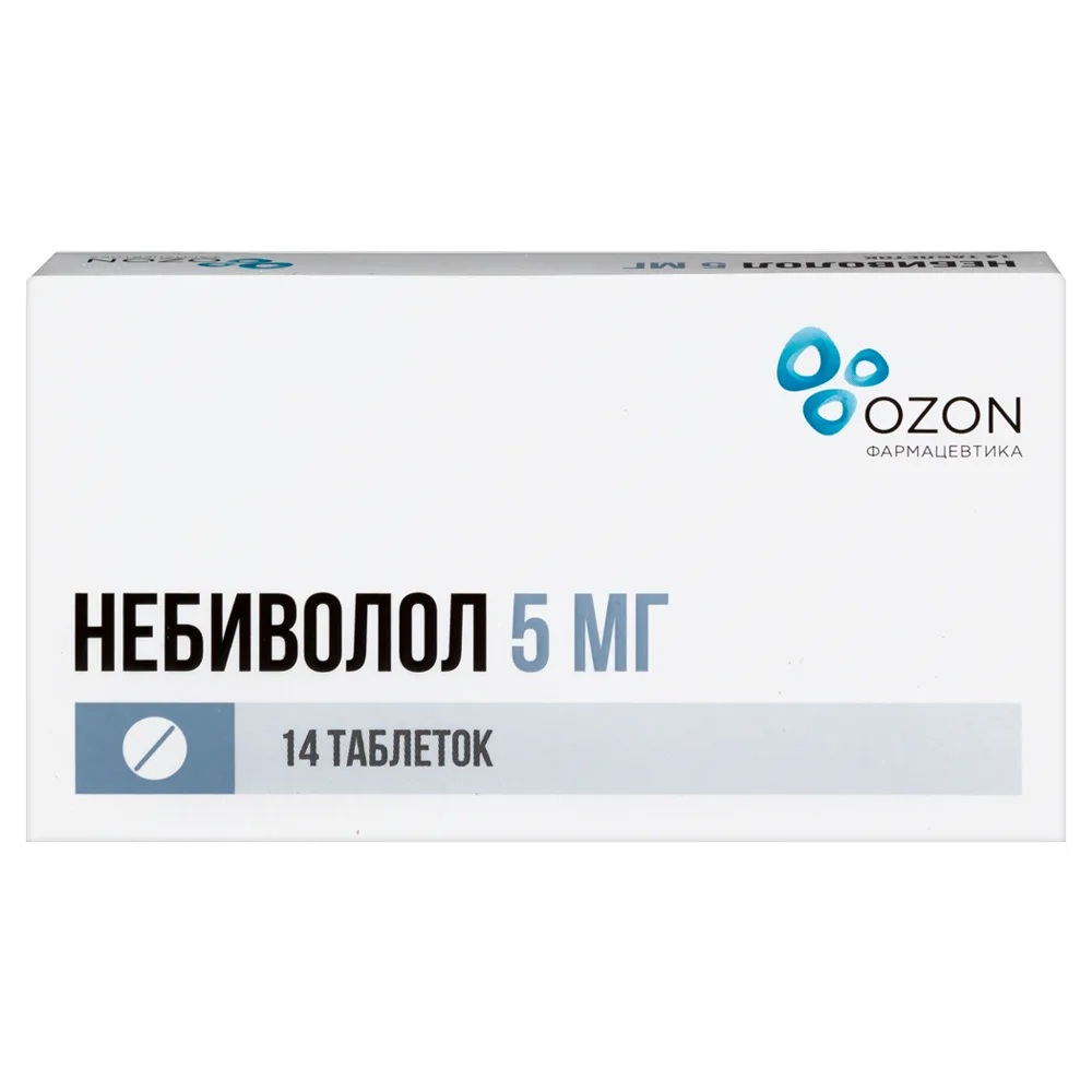 Nebivolol 5 mg 14 tablets blister
