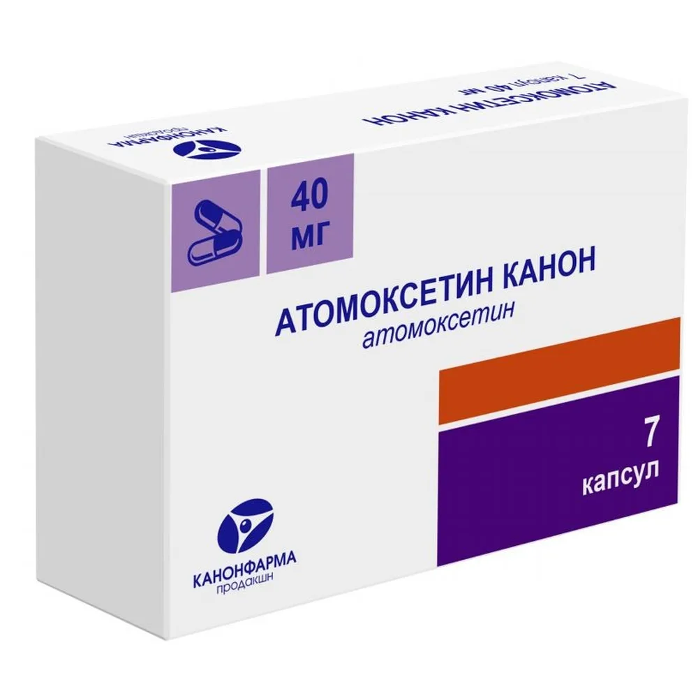 Atomoxetine Canon 40 mg 7 capsules