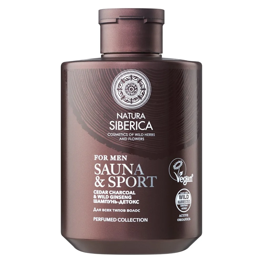 Natura Siberica Sauna&amp;Sport for Men Detox Shampoo for All Hair Types 300 ml