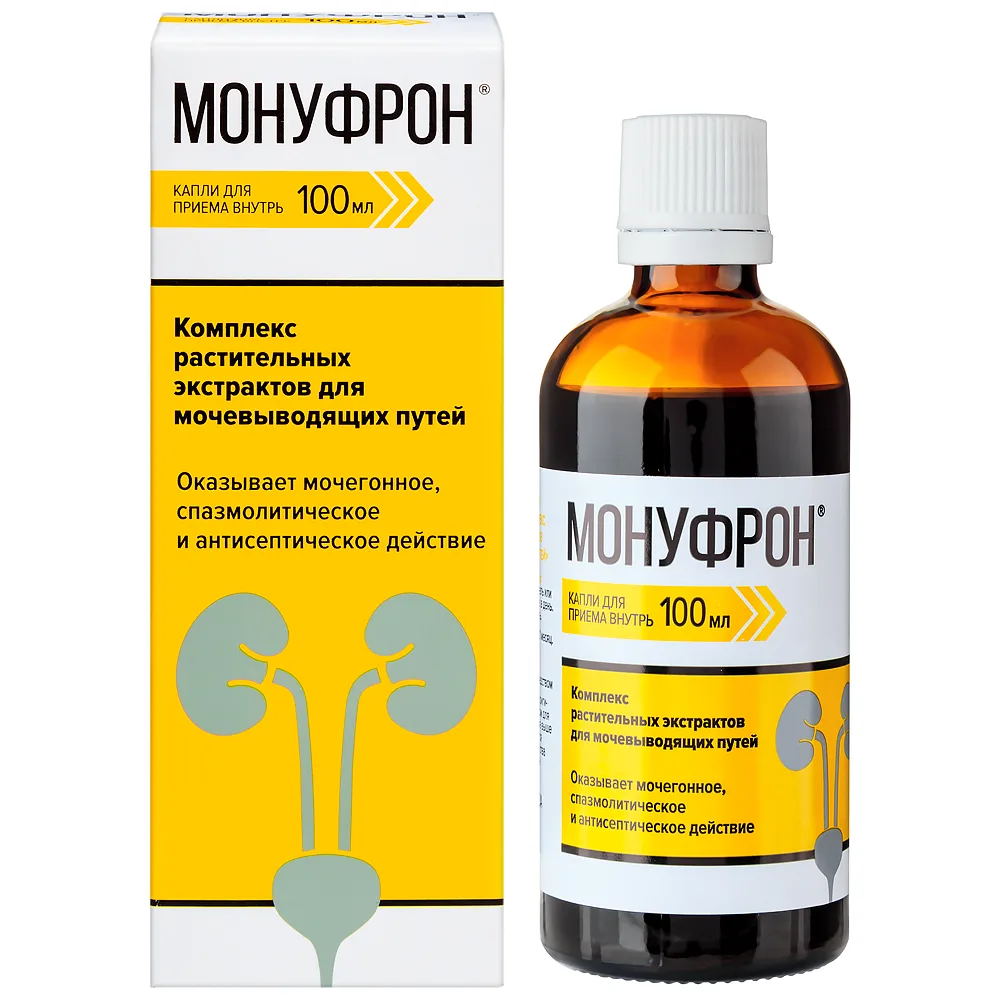 Monufron complex of plant extracts for urinary tract 100 ml bottle