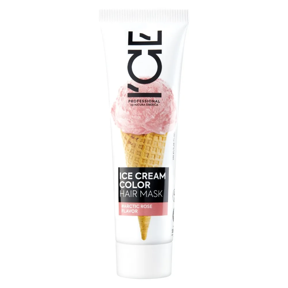 Natura Siberica Ice Cream Color Hair Mask Toning Arctic Rose Flavor Arctic Pink Blonde Shade 100 ml