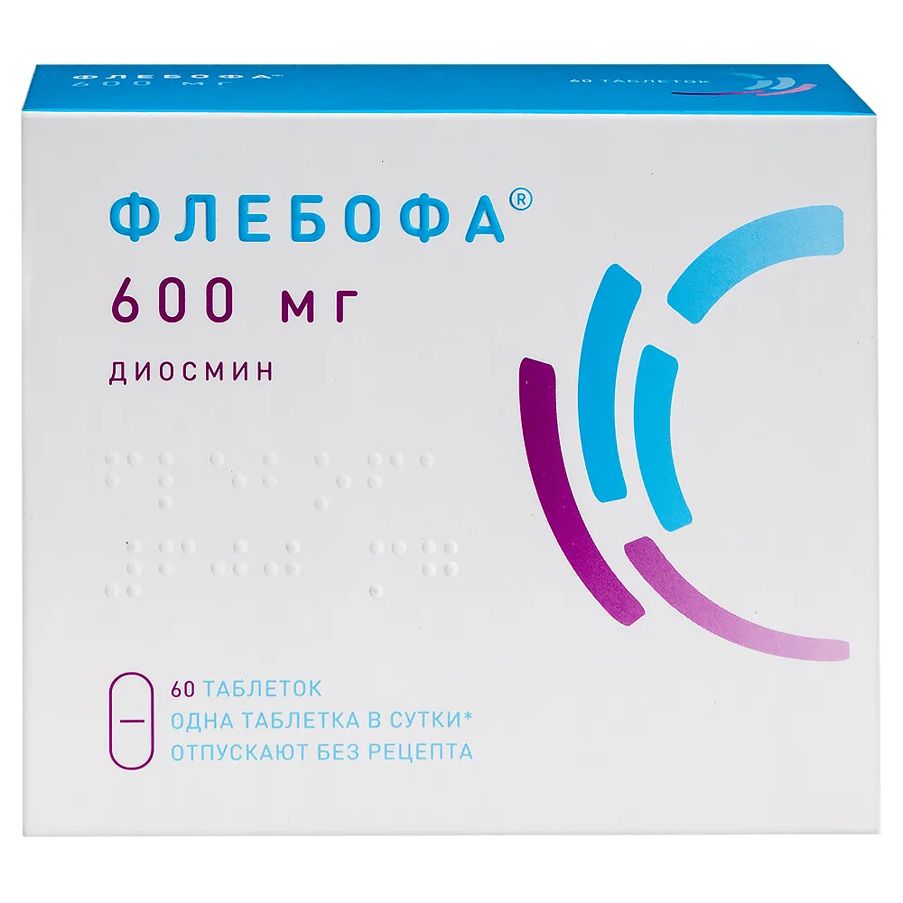 Phlebofa 600 mg 60 tablets