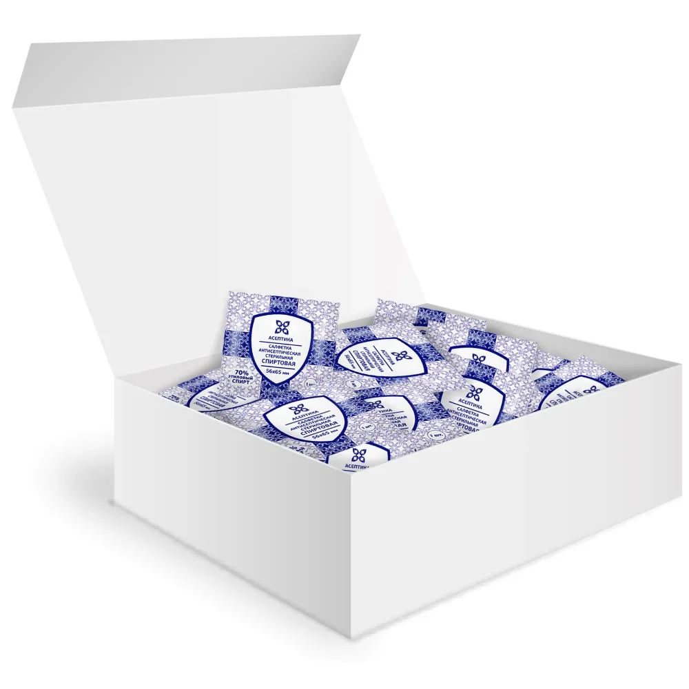 Antiseptic Alcohol Wipe 56x65 mm 800 pcs.
