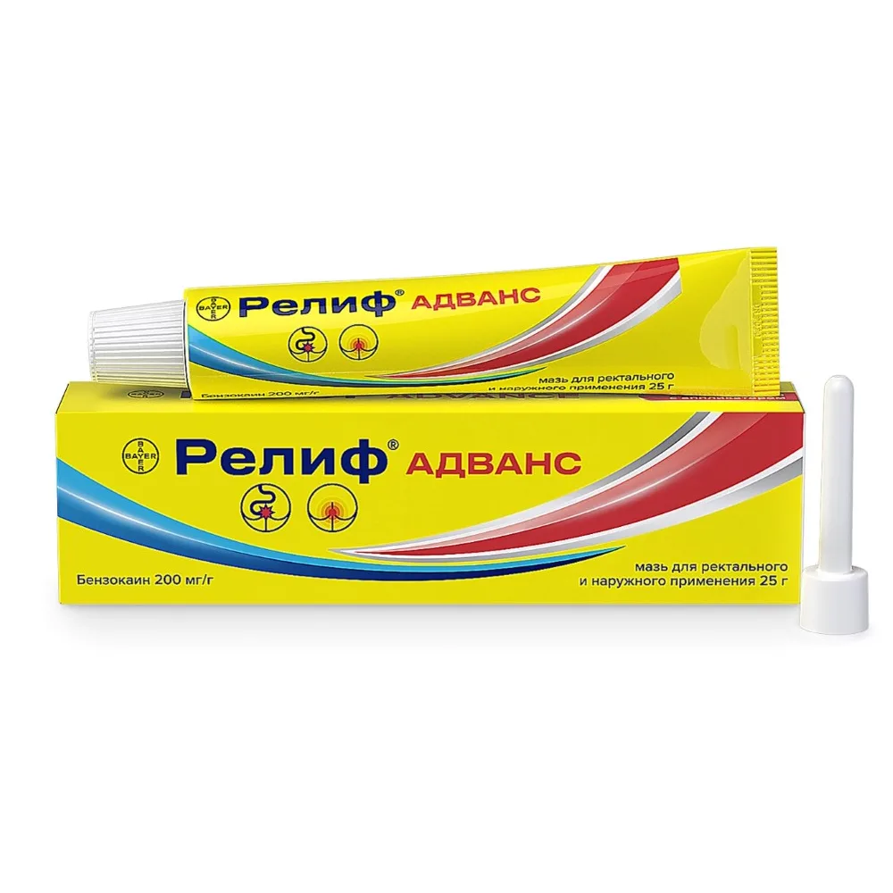 Relief Advance 200 mg/g for Rectal and External Use 25 g