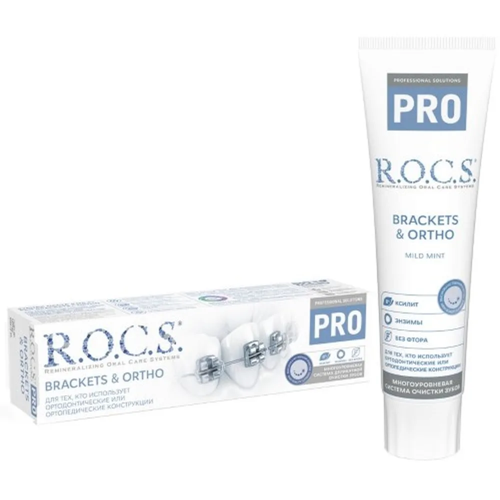 Rocs Toothpaste Pro Brackets &amp; Ortho 135 g