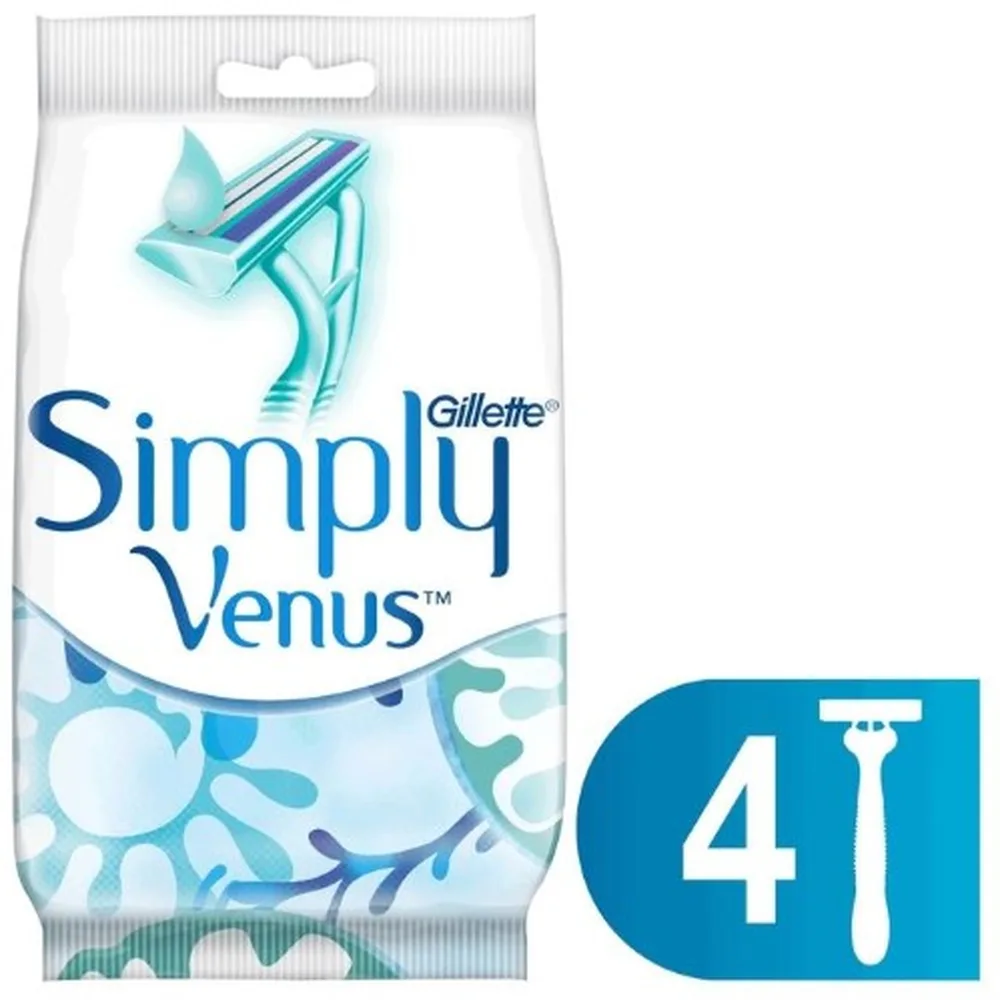 Gillette Venus 2 Simply Disposable Razor 4 pcs.