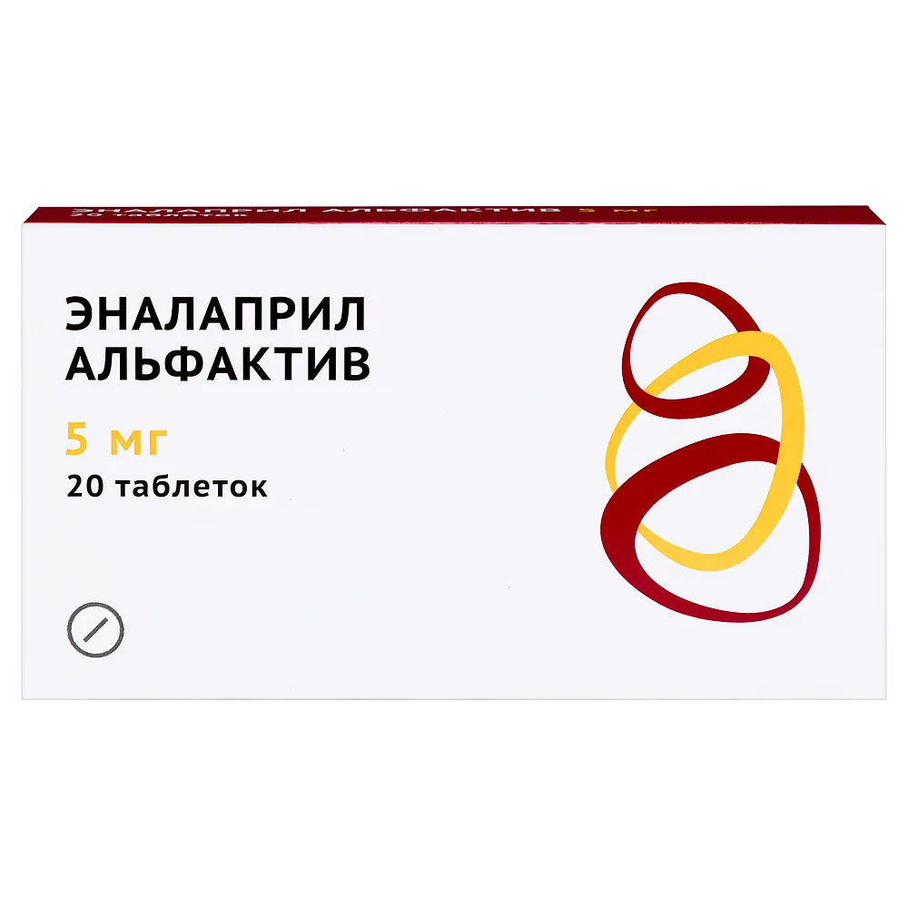 Enalapril Alfacativ 5 mg 20 tablets